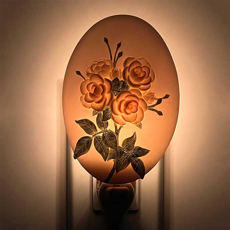 Rose Night Light Plug In