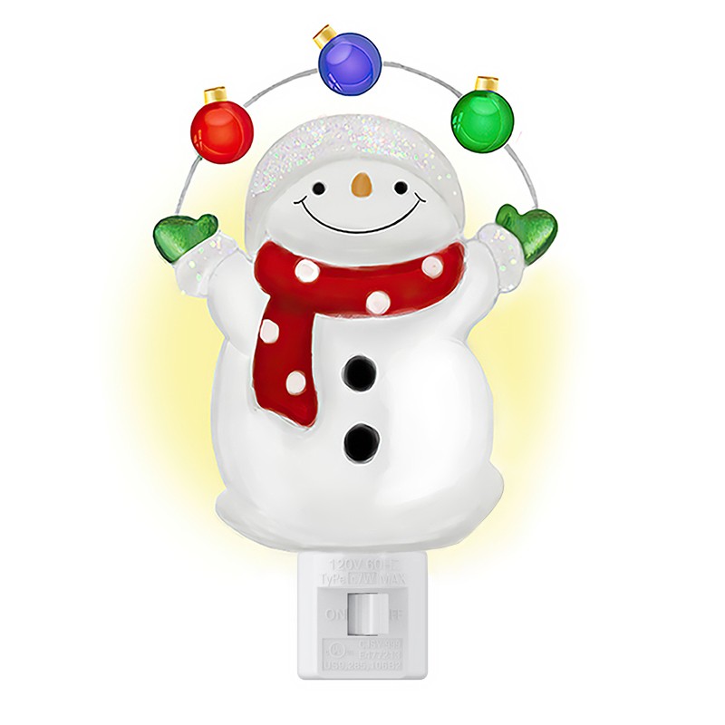 Snowman Plug In Night Light